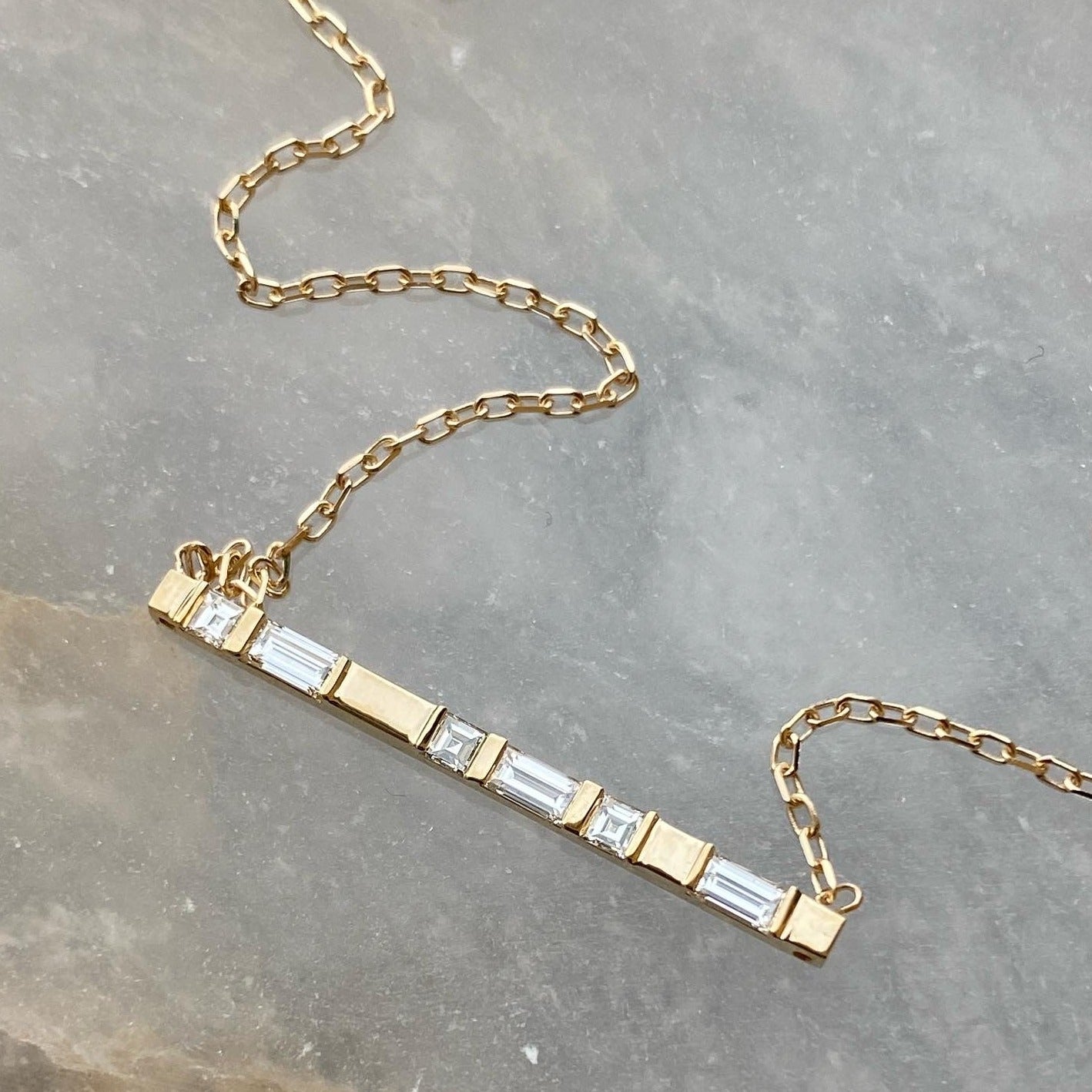 Step Bar Necklace