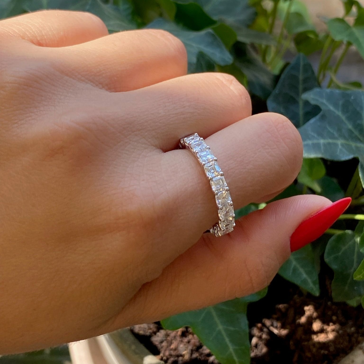 Asscher Cut Eternity Band | 0.20 CT