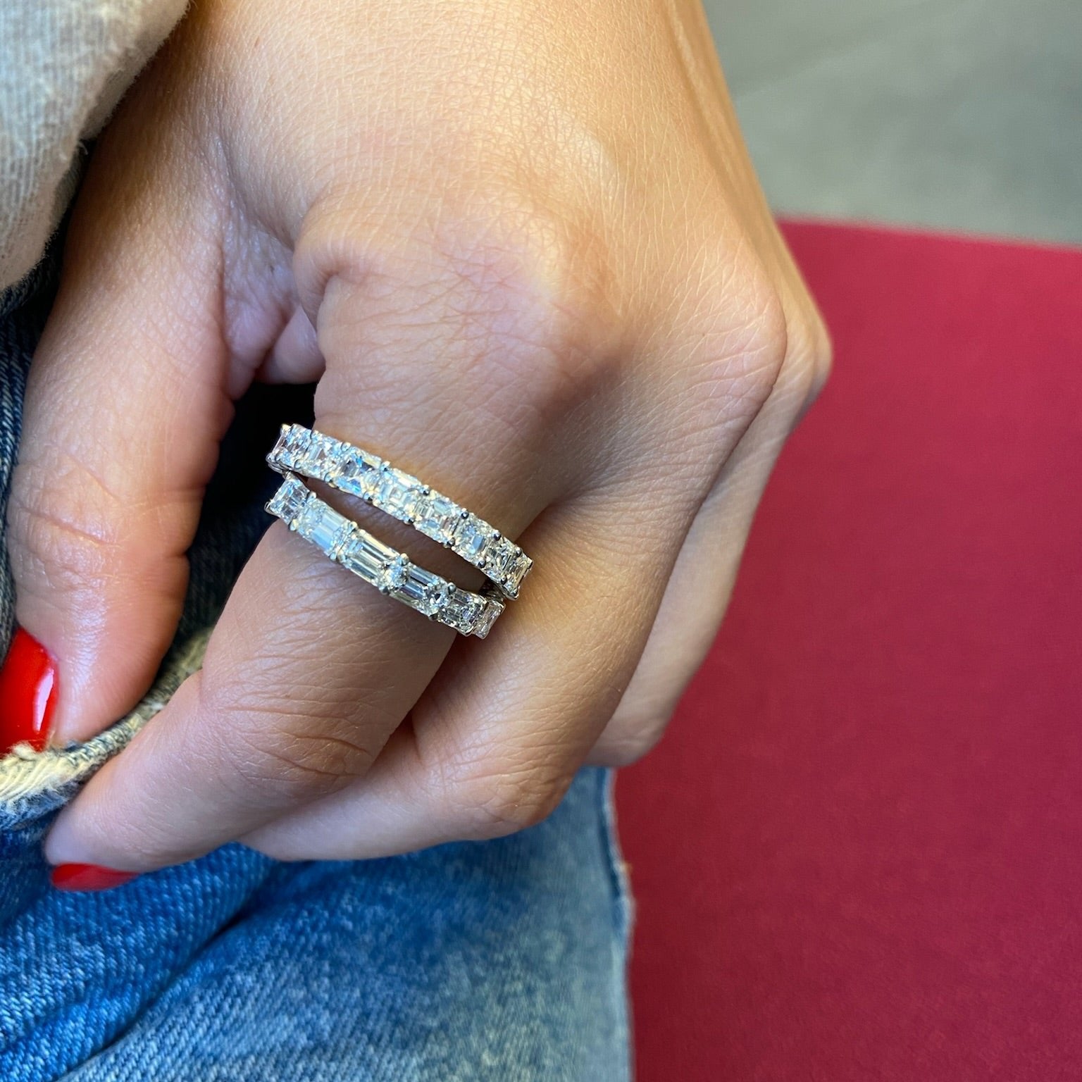 Asscher Cut Eternity Band | 0.20 CT