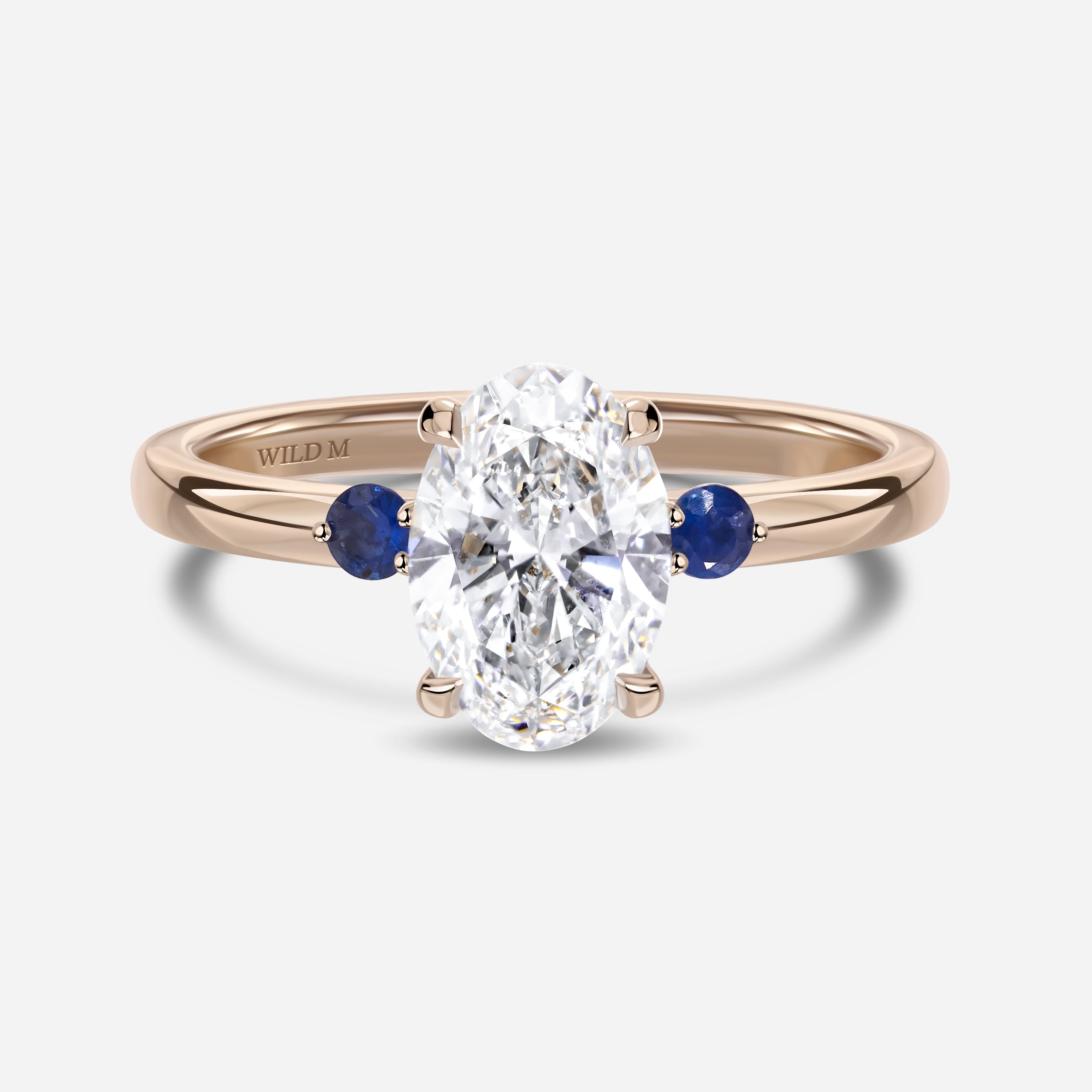 Oval Diamond and sapphires