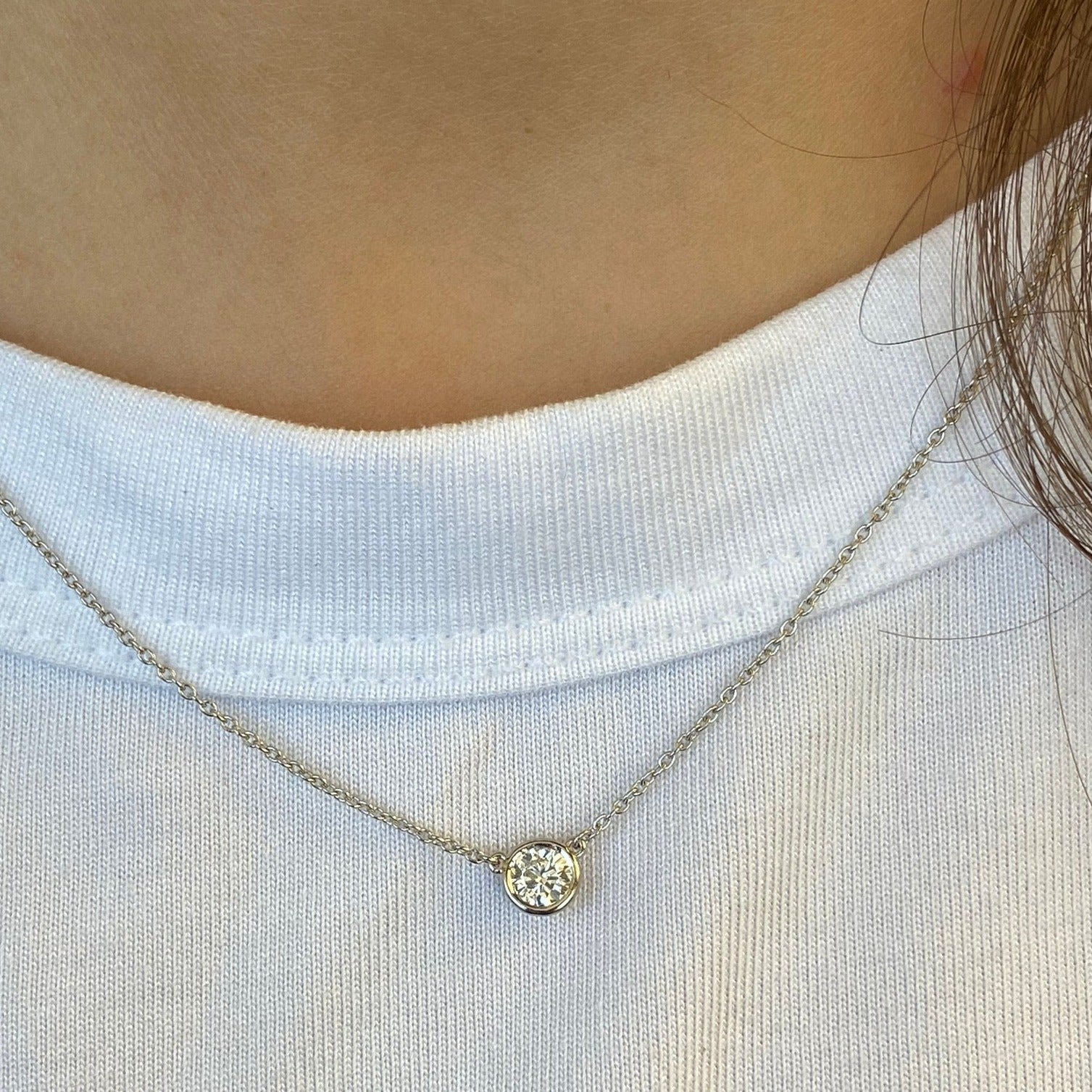 Round Bezel Necklace