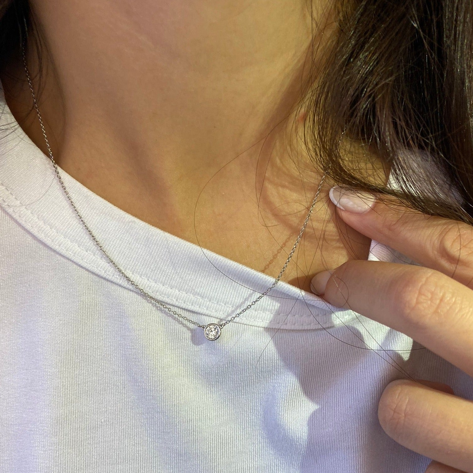 Round Bezel Necklace