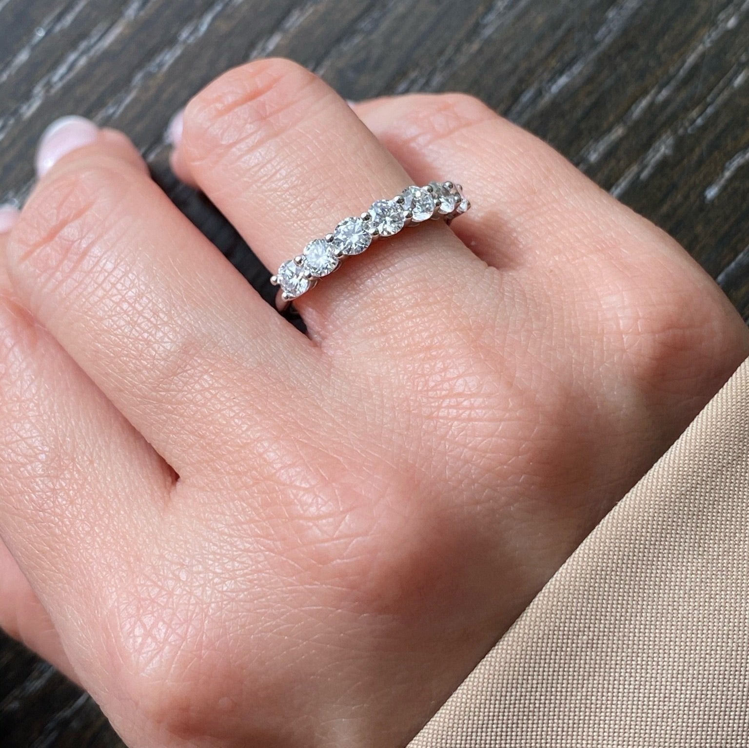 Seven Round Brilliant Cut Band