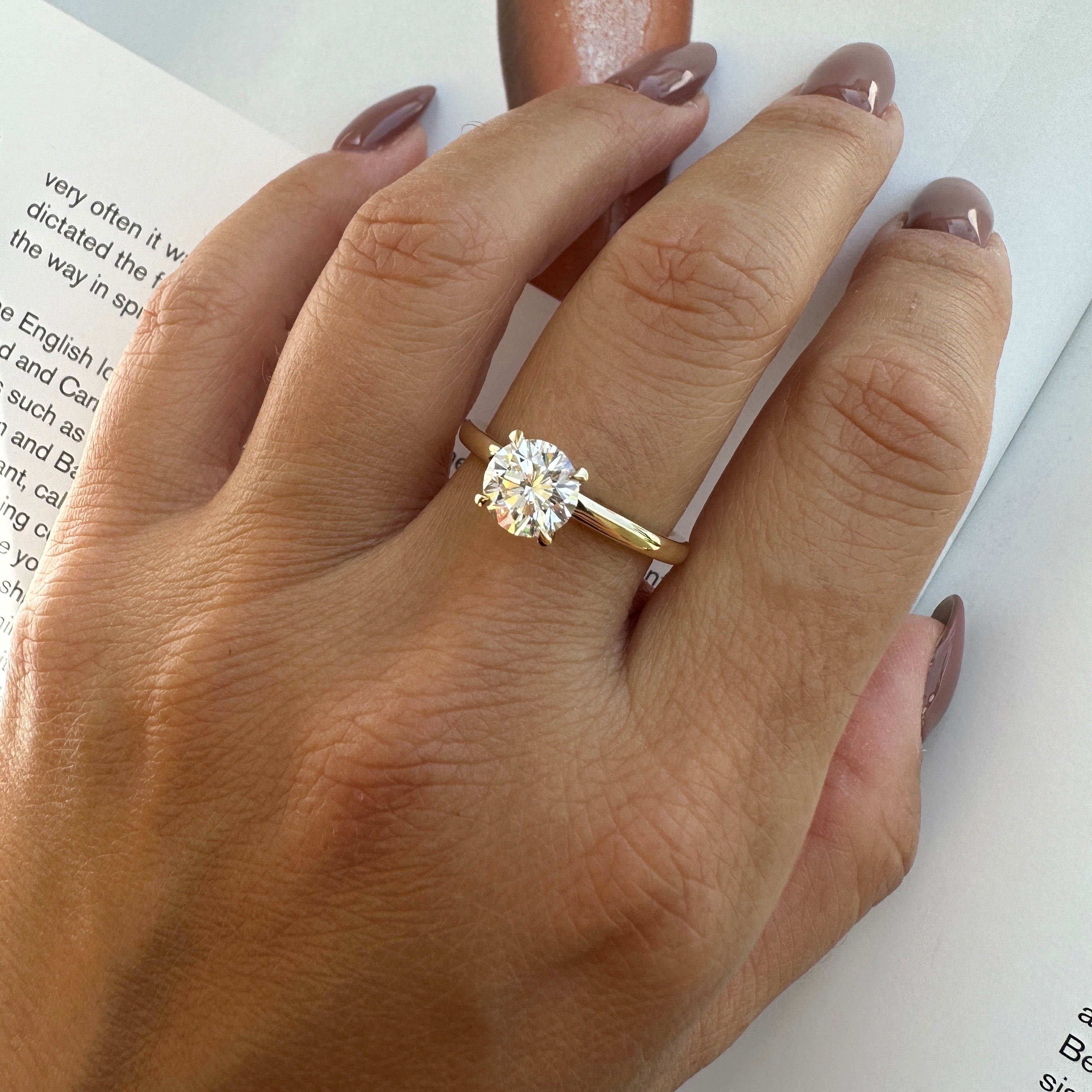 Round Brilliant Solitaire Ring | Lab-Grown