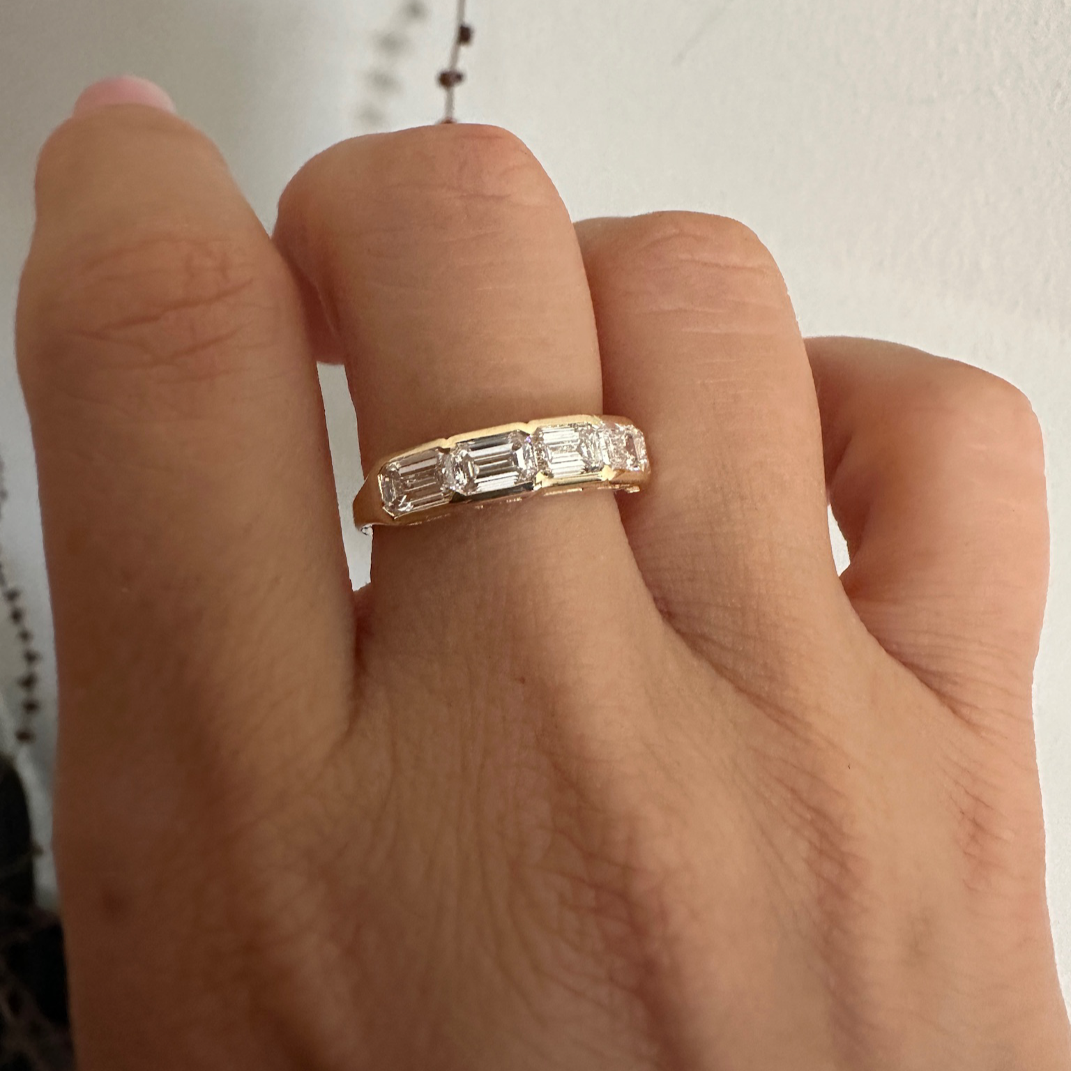 Emerald Row Bezel Band