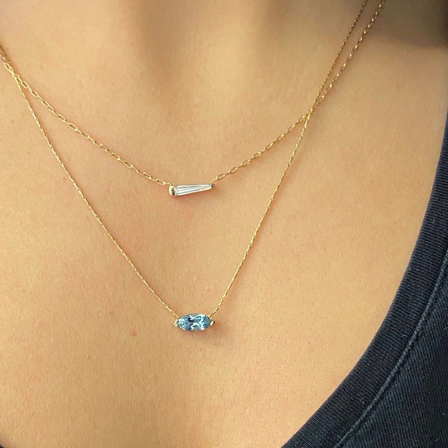 Gold Thread Aqua Marquise | 0.50 CT