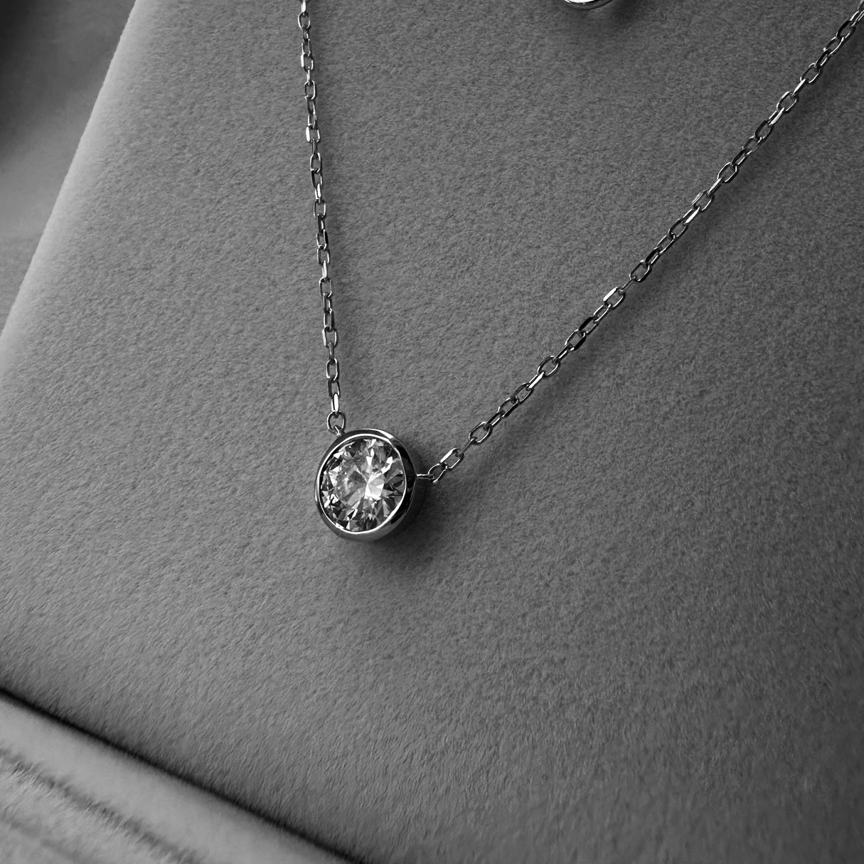 Round Bezel Necklace