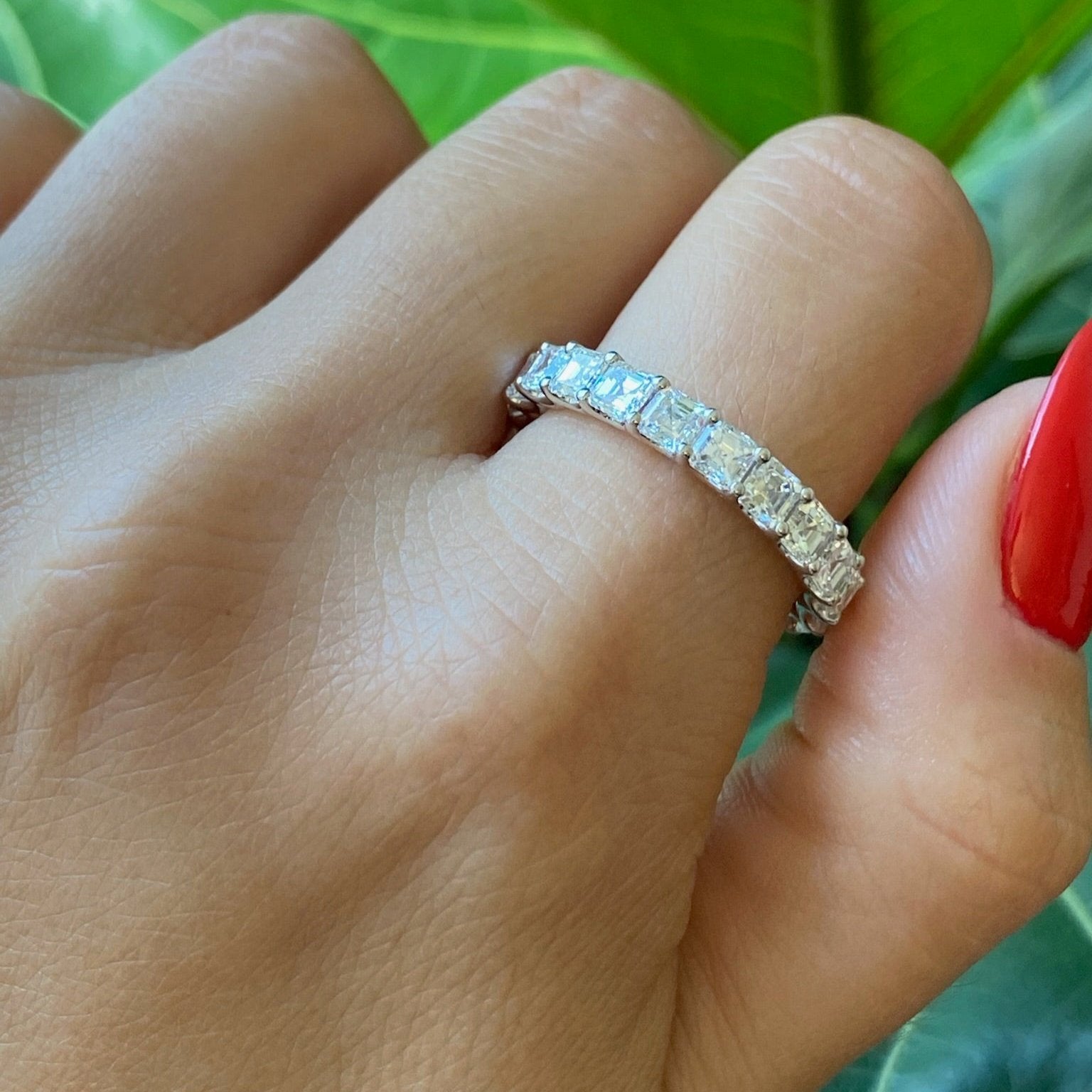 Asscher Cut Eternity Band | 0.20 CT