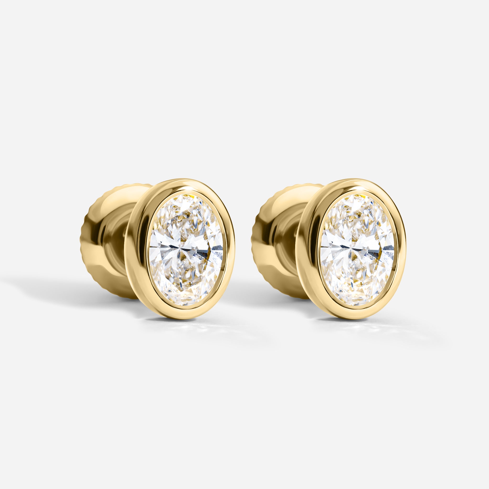 Oval Bezel Studs