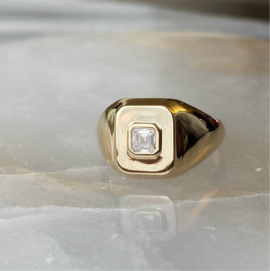 The Signet Ring | Asscher Cut