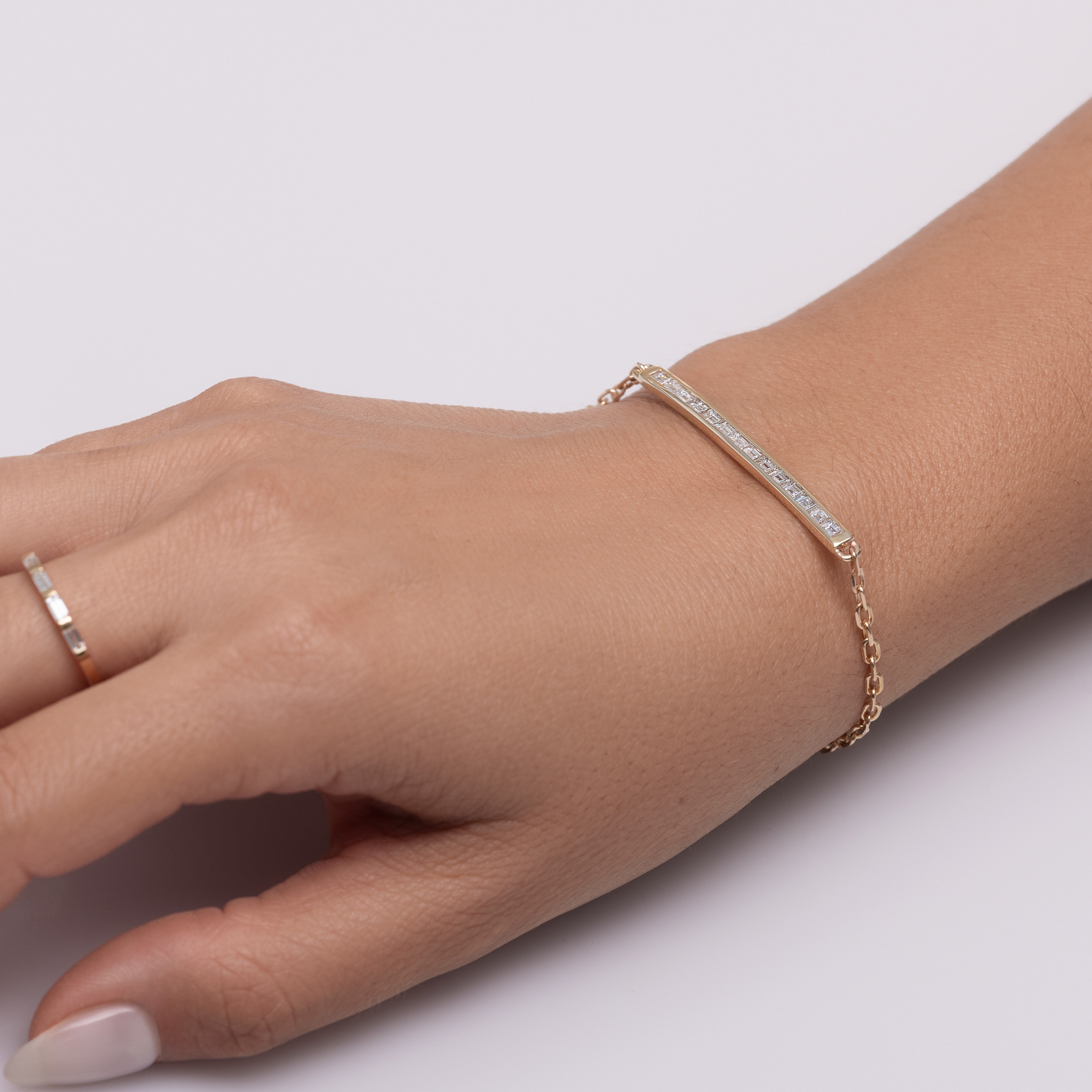Baguette Heaven | Bezel Bar Bracelet