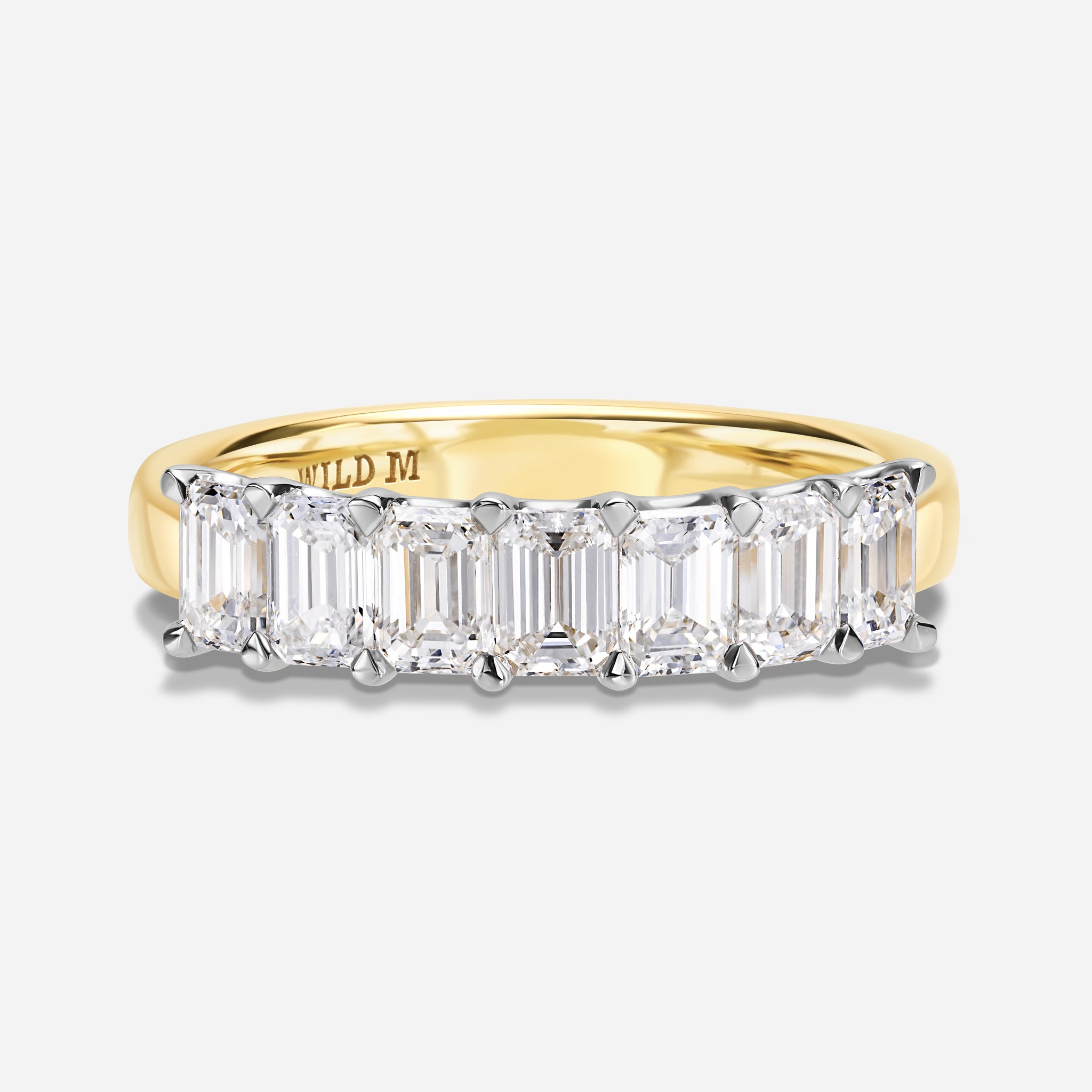 Seven Emerald Cut Band