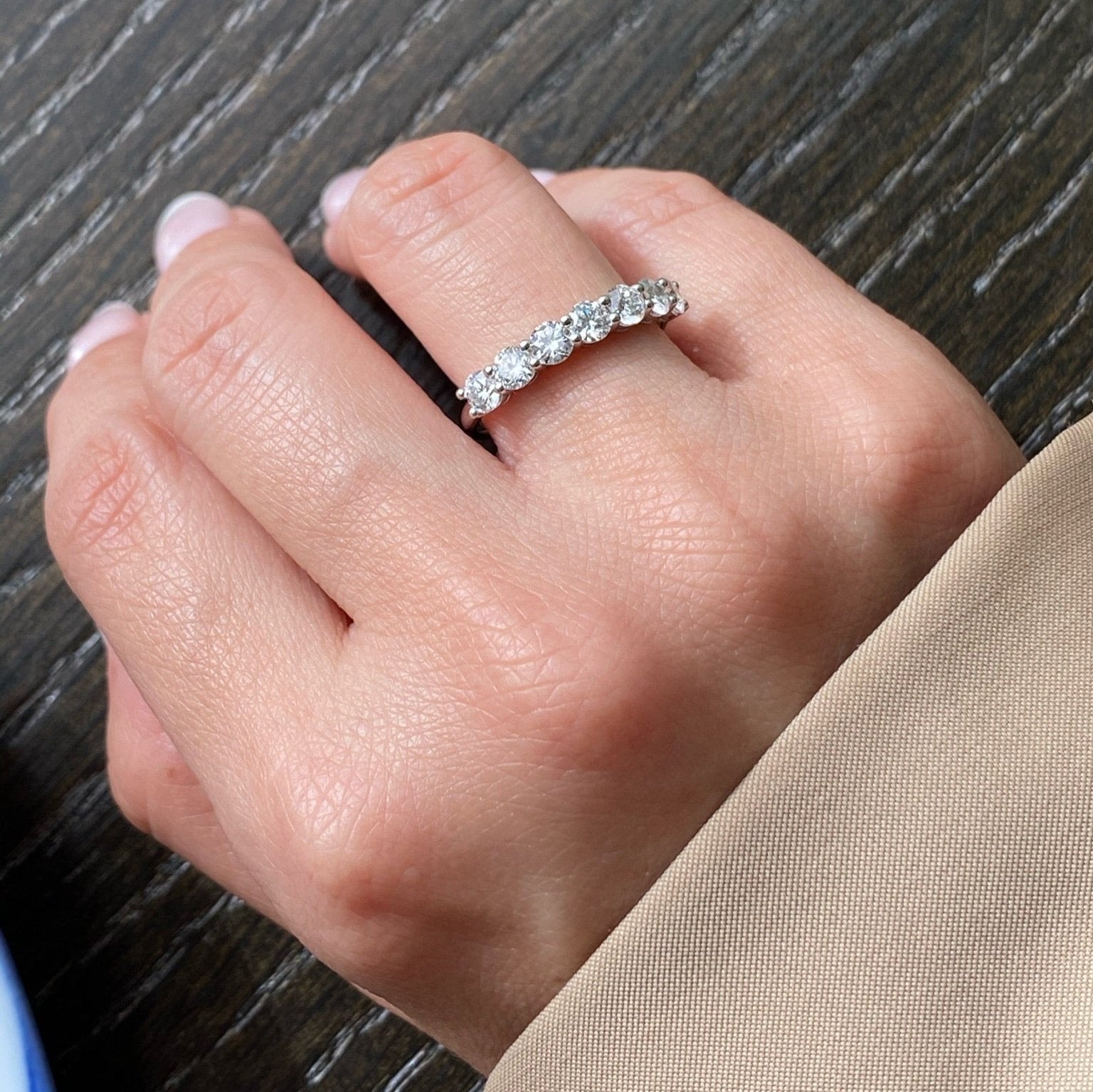 Seven Round Brilliant Cut Band