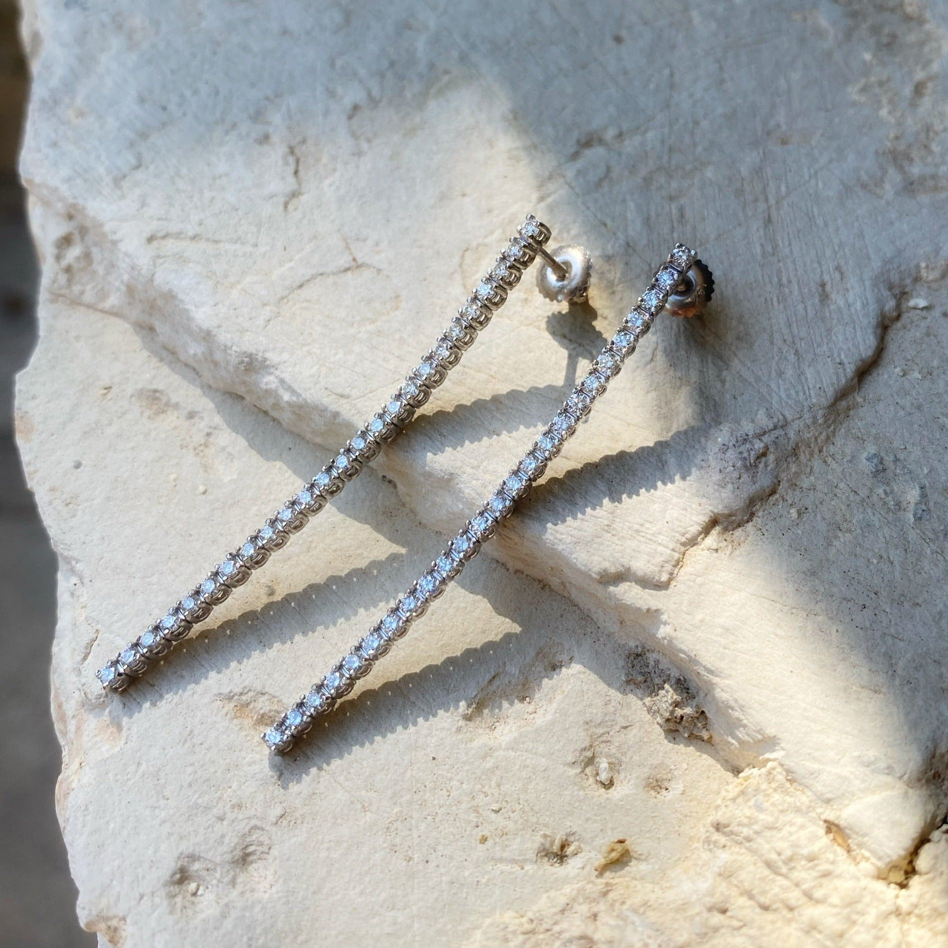 Tennis Drop Earrings
