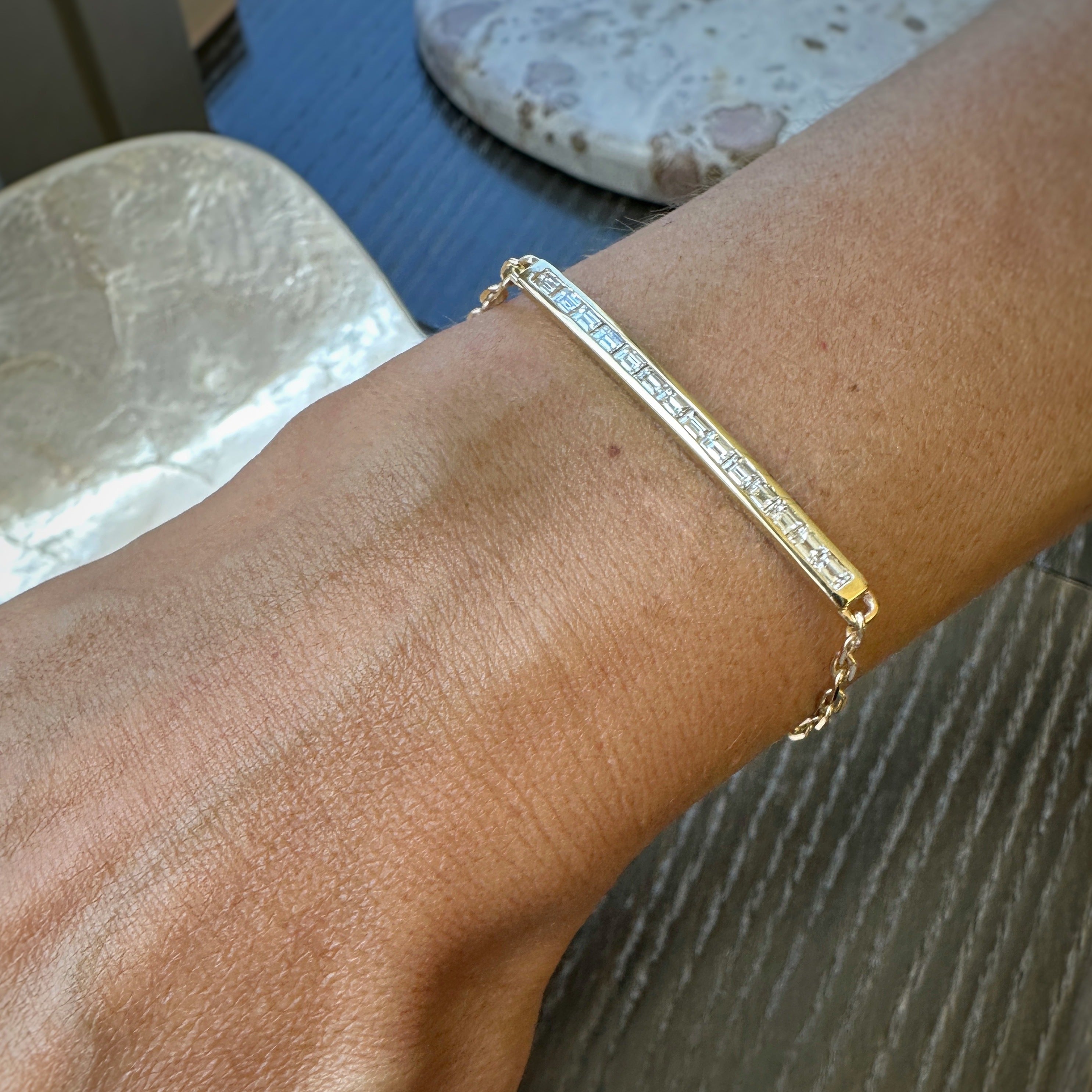 Baguette Heaven | Bezel Bar Bracelet